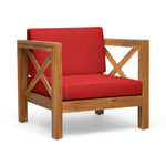 Brava Mid-Century Modern Club Chair with Water Resistant Cushions