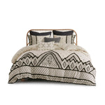 Full/Queen 3 Piece Flax and Cotton Blended Duvet Cover Set