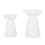 Serenita Outdoor Side Tables With Flared Design (Set of 2)