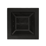 Outdoor 29' Square MgO Wood-Burning Fire Pit, Dark Gray