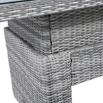 Outdoor Furniture Set Patio Rattan with Recliners and Tables