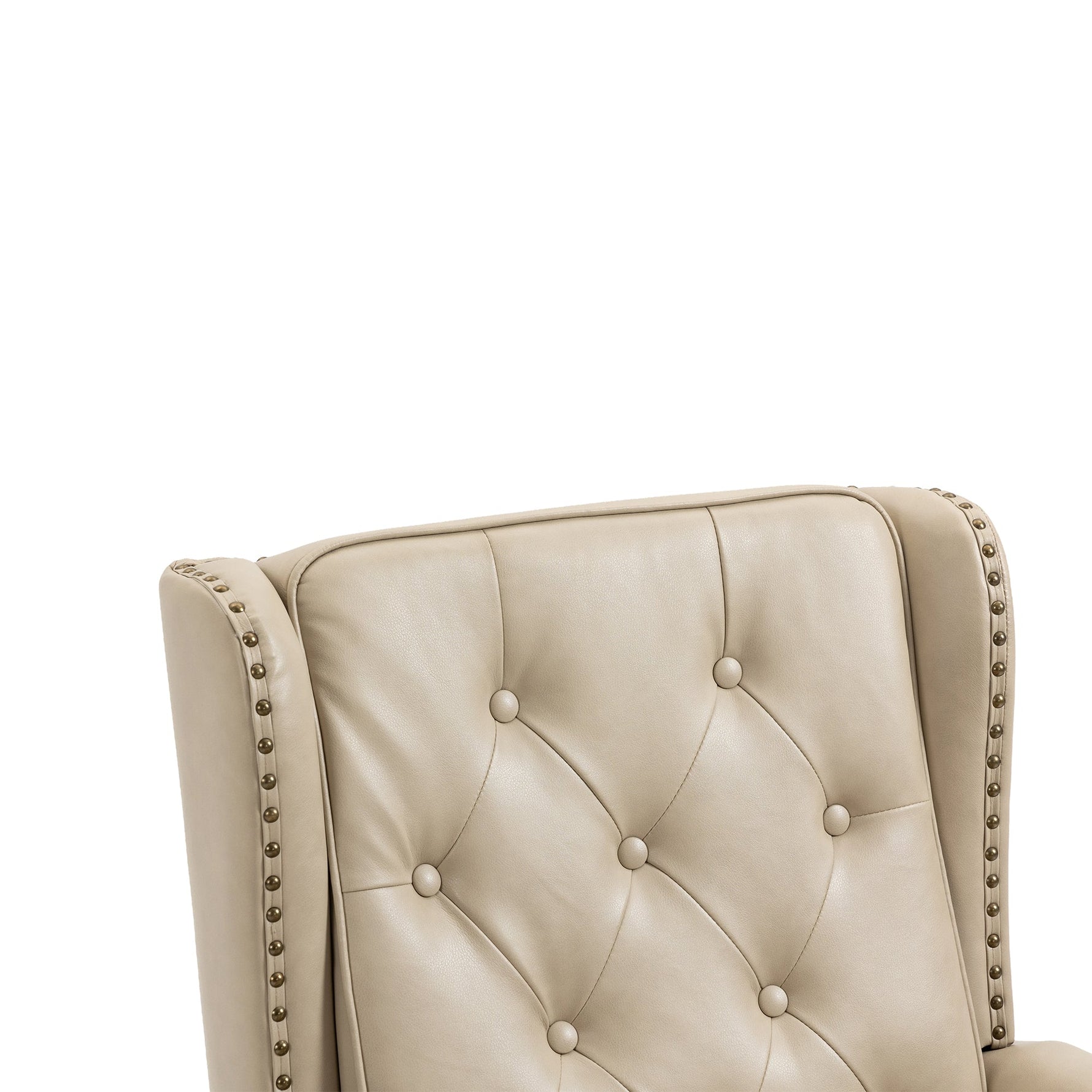 Modern Accent Chair Lounge Chair with Sturdy Wood Legs in Camel PU Leather