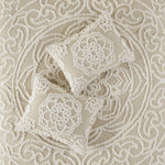 King/Cal King 3 Piece Tufted Cotton Duvet Cover Set