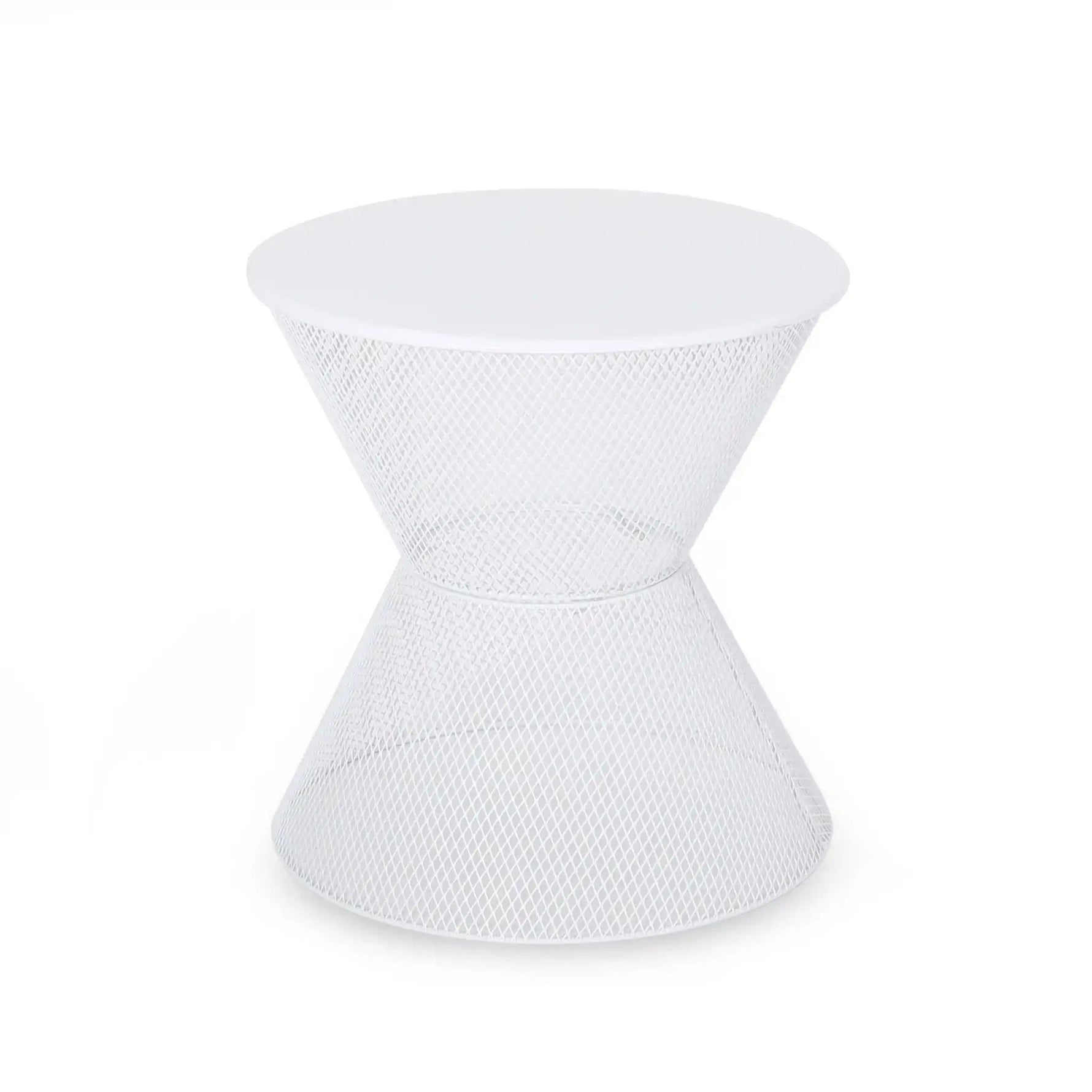 Nevada Contemporary Side Table with Mesh Design