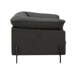 Tadi Top Grain Leather Chair - Black