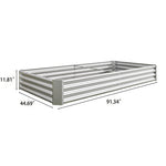 Raised Garden Bed Kit - Metal 7.6x3.7x0.98 ft
