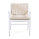 Outdoor Acacia Wood Patio Dining Armchair (Set of 2)