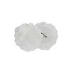 Floral Embellished Cuff Tab Top Solid Curtain Panel