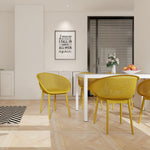 2 Piece Durable Single Chair With Hollow Out Design