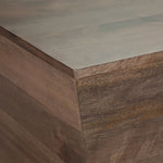Abba Square Coffee Table - Dark Brown