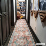 Rosman Distressed Washable Area Rug