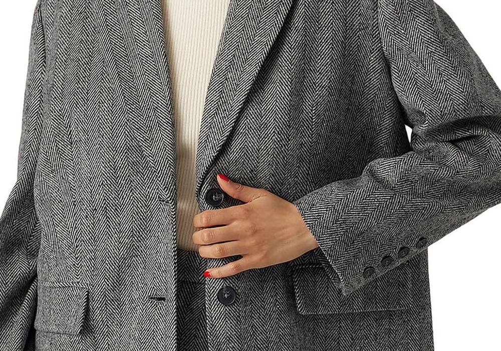 Vero Moda Lizzie Oversized Blazer Gray