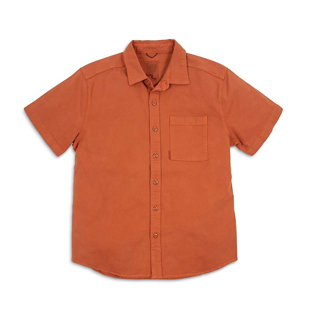 Topo Designs Men's Dirt Short Sleeve Shirt - Medium Brick