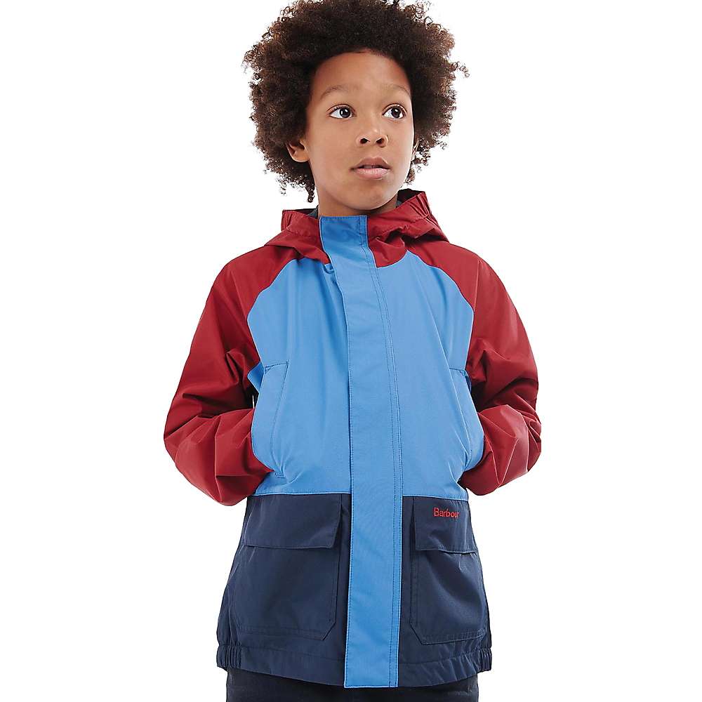 Barbour Boys Cheviot Navy Showerproof Jacket