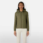 Save The Duck Womens Adhara Hybrid Knit Hood Jacket - Dusty Olive