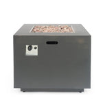 Outdoor Patio Gas Burning Fire Pit Table 50,000 BTU, Square
