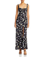 Floral Print Square Neck Maxi Dress