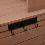 Topmax 65.7'' Tall Garden Potting Bench Table with Hutch