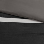 7 Piece Faux Suede Comforter Set Black California King