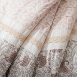 9 Piece Cotton Percale Comforter Set Blush