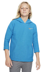 Nike Kids' Chicago Yoga Dri-FIT Slub Terry Hoodie in Impblu/limice