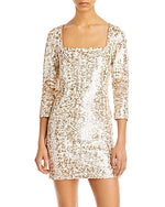 Alice and Olivia Davinia Sequined Mini Dress