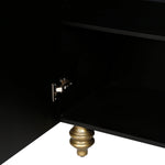 Modern Fluted Sideboard Buffet with Storage