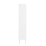 Modern Rattan 3 Door Shoe Rack Cabinet for Entryway
