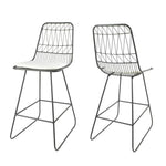 Yearning Iron Counter Stool With Water Resistant Cushion