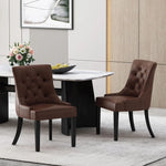 Cheney Contemporary Dining Chair Tufted Upholstery (Set of 2)
