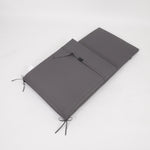 2-Piece Outdoor Chaise Lounge Cushion Set, Grey