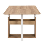TOPMAX Modern Compact 63-inch 5-Piece Extendable Dining Table Set