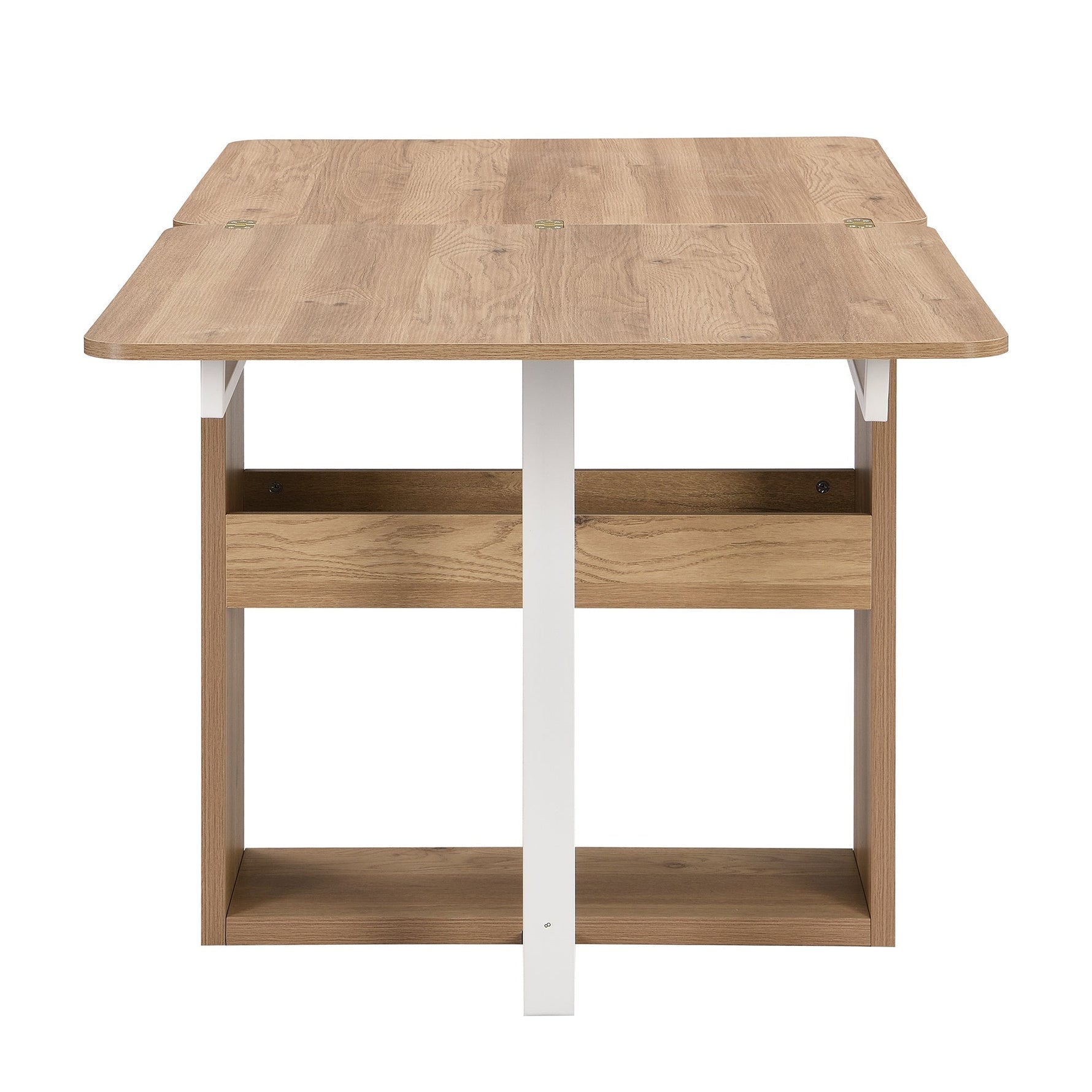 TOPMAX Modern Compact 63-inch 5-Piece Extendable Dining Table Set