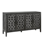 Hollow Four Door Antique Cabinet, American Country Style