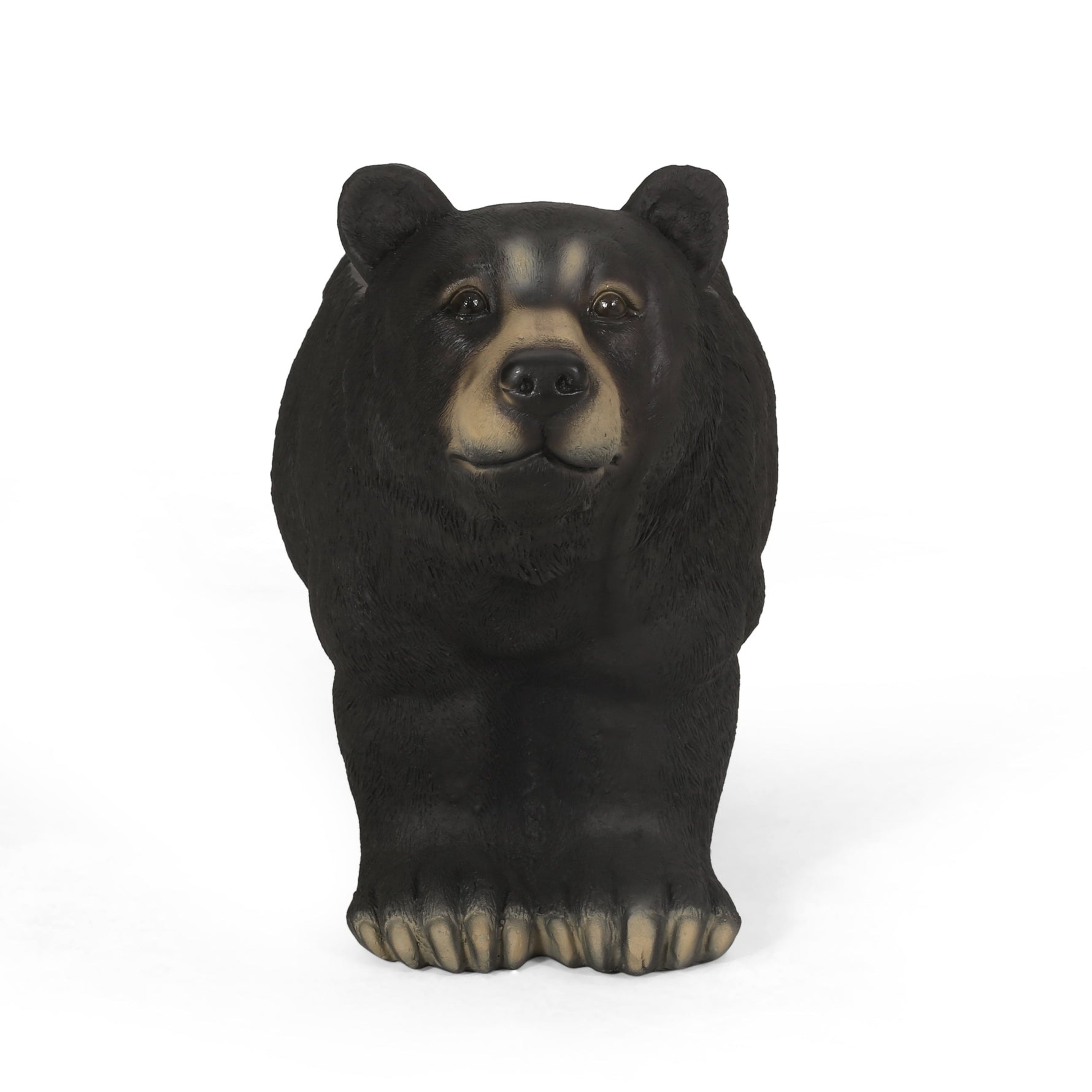 MGO Bear Bench, Concrete Outdoor Bench, Matte Black