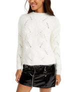 FRESHMAN FOREVER Womens Ivory Printed Long Sleeve Top Juniors Size: S