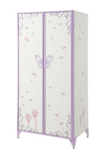 Priya II Synthetic Leather Purple Wardrobe