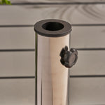 Wheelie Round Umbrella Base With Stainless Steel Holder