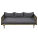 Claremont 3 Seater Daybed Teak Acacia Wood Water Resistant Cushions