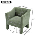 Barrel Accent Chair With Enclosed Arms