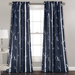 Bird on the Tree Light Filtering Window Curtain Set