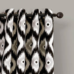 Diamond Ikat Light Filtering Window Curtain Set