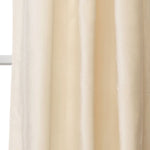 Prima Velvet Solid Grommet Light Filtering Window Curtain Panel Set
