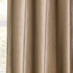 Prima Velvet Solid Grommet Light Filtering Window Curtain Panel Set