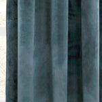Prima Velvet Solid Grommet Light Filtering Window Curtain Panel Set