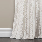 Sophia Ruffle Window Curtain Panel Set