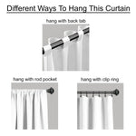 Farmhouse Vintage Stripe Recycled Cotton Blend Window Curtain Panel Set