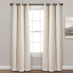 Grommet Sheer With Insulated Blackout Lining Curtain Panel Set