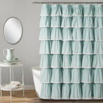 Lace Ruffle Shower Curtain