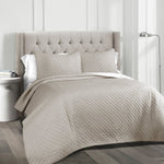 Ava Diamond Oversized Cotton Quilt Set